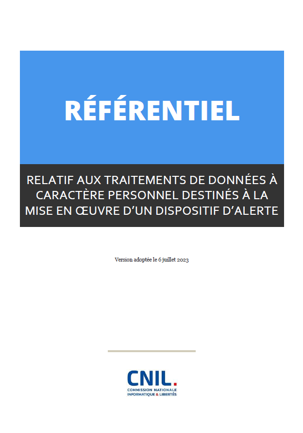 Référentiel - Alertes professionnelles