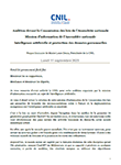 Audition devant la Commission des lois de l'Assemblée nationale - Intelligence artificielle et protection des données personnelles - Propos liminaire de Marie-Laure DENIS, présidente de la CNIL