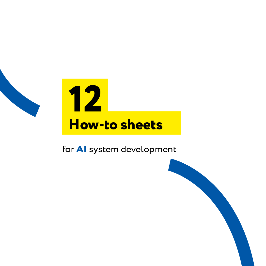 12 how-to sheets for AI system development