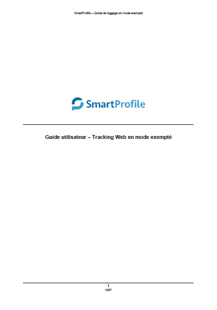 SmartProfile - Guide de configuration - Solution exemptée