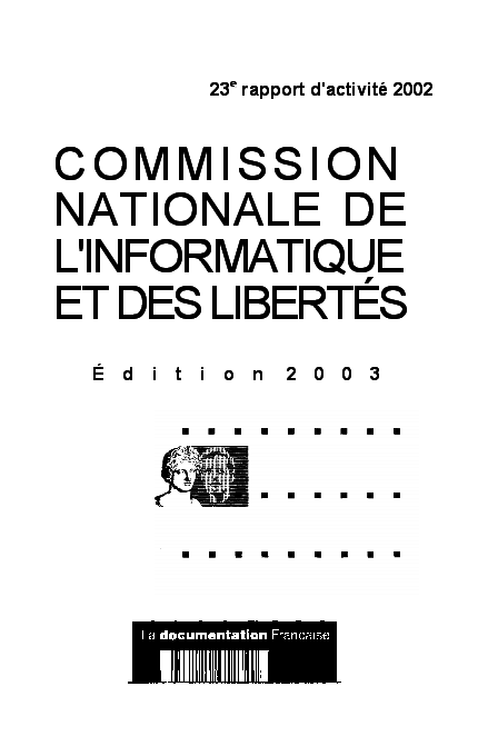 23e rapport d’activité 2002