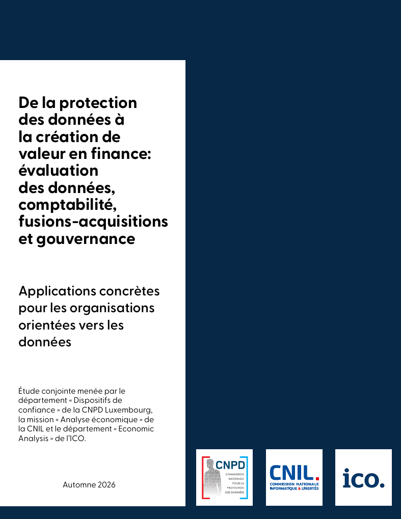 Étude - De la protection des données à la création de valeur en finance