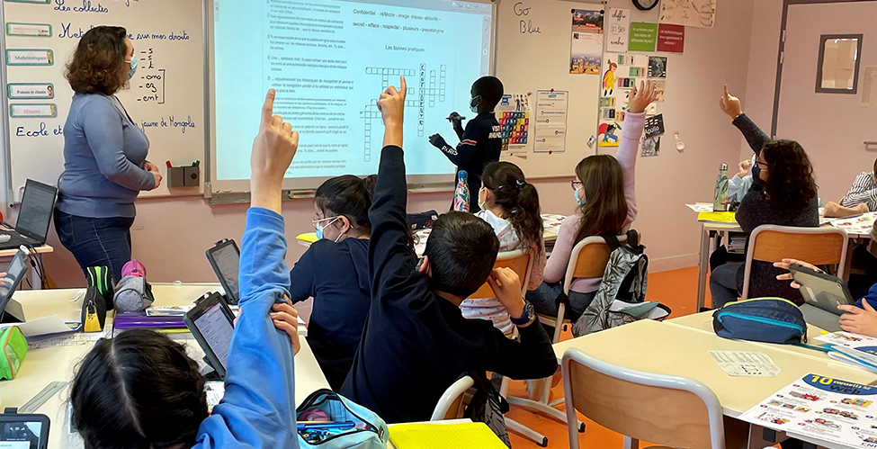 Visite de la présidente de la CNIL dans une classe de CM2 - 2 Visite de la présidente de la CNIL dans une classe de CM2 - 2